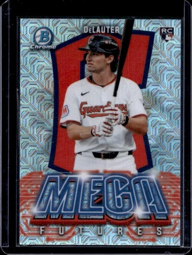 2026 Bowman Mega Box Chase DeLauter Futures Chrome RC Mojo Refractor SSP #MF-5