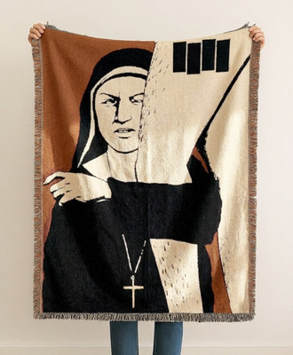 Slip It In Raymond Pettibon Black Flag Pushead Punk Pop Art Throw Woven Blanket
