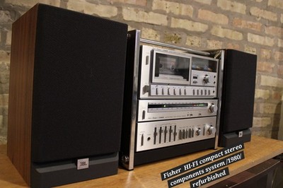 Fisher HI-FI compact stereo components 1980  SERVICED Fully Functional, Exce!!