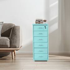 6-layer Vertical File Cabinet, Metal File Cabinet with Lock, Filing Cabinet