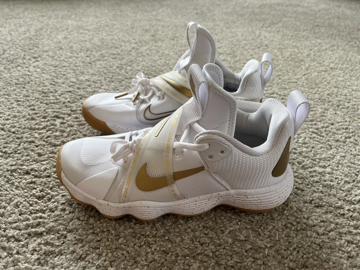 Nike react cheap white gold