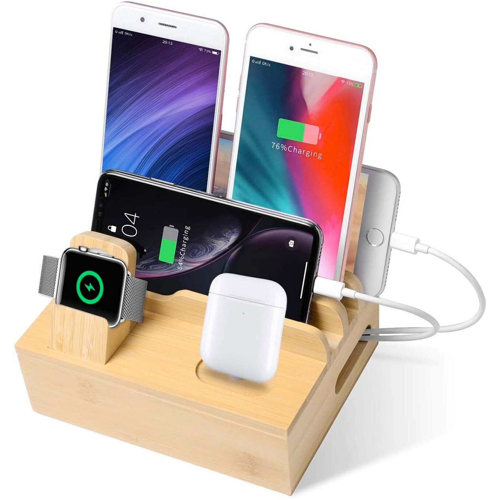 Bamboo RX1904 Organiser Multi Device Charging Apple earphones eBay