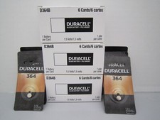 Duracell 364 1.5V Silver Oxide Button Cell Batteries New/Sealed lot of 18