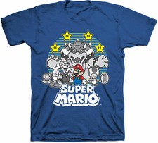 Super Mario Donkey  Friends Youth T-Shirt - - Video Game, Mario, Luigi, Yoshi,