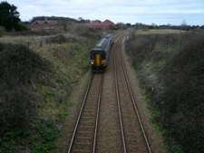 Photo 6x4 Railway Line Cromer/TG2142 Railway line heading west towards C c2009