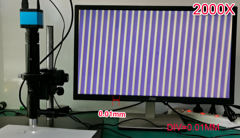 200X - 2000X Zoom Industry Stereo Microscope Camera Coaxial Light C-mount Lens