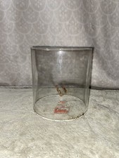 Vintage Pyrex RED LETTER Coleman Lantern GLASS GLOBE Only Used For 220 USA