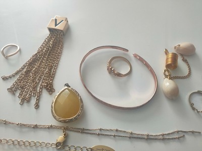 Lot De Bijoux Anciens Et Fantaisie Dorés – Vintage Rare – Plaqué Or Ou 18k ? – Occasion – Pour Collection