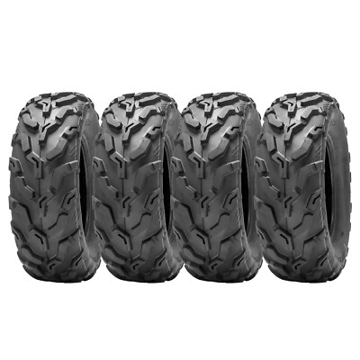 4PCS 25x8-12 ATV Tires 6Ply 25x8x12 UTV All Terrain Tires Tubeless Replacement