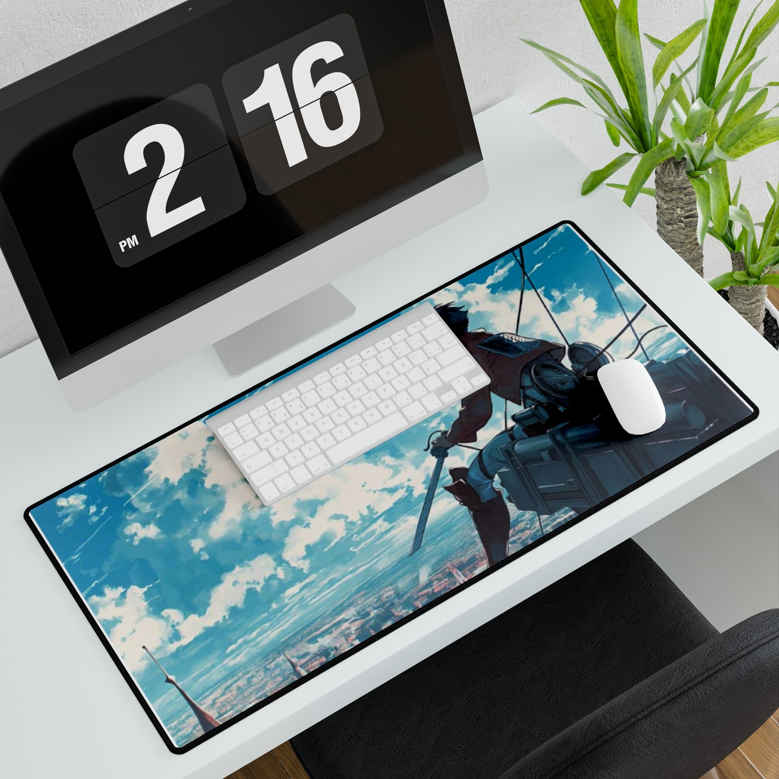 Eren Yeager Anime Gaming Mouse Pad Large Size-image