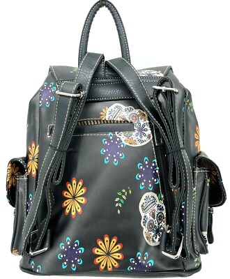 BLACK SUGAR SKULL DAY OF THE DEAD BACKPACK CONCEALED CARRY  display picture 3