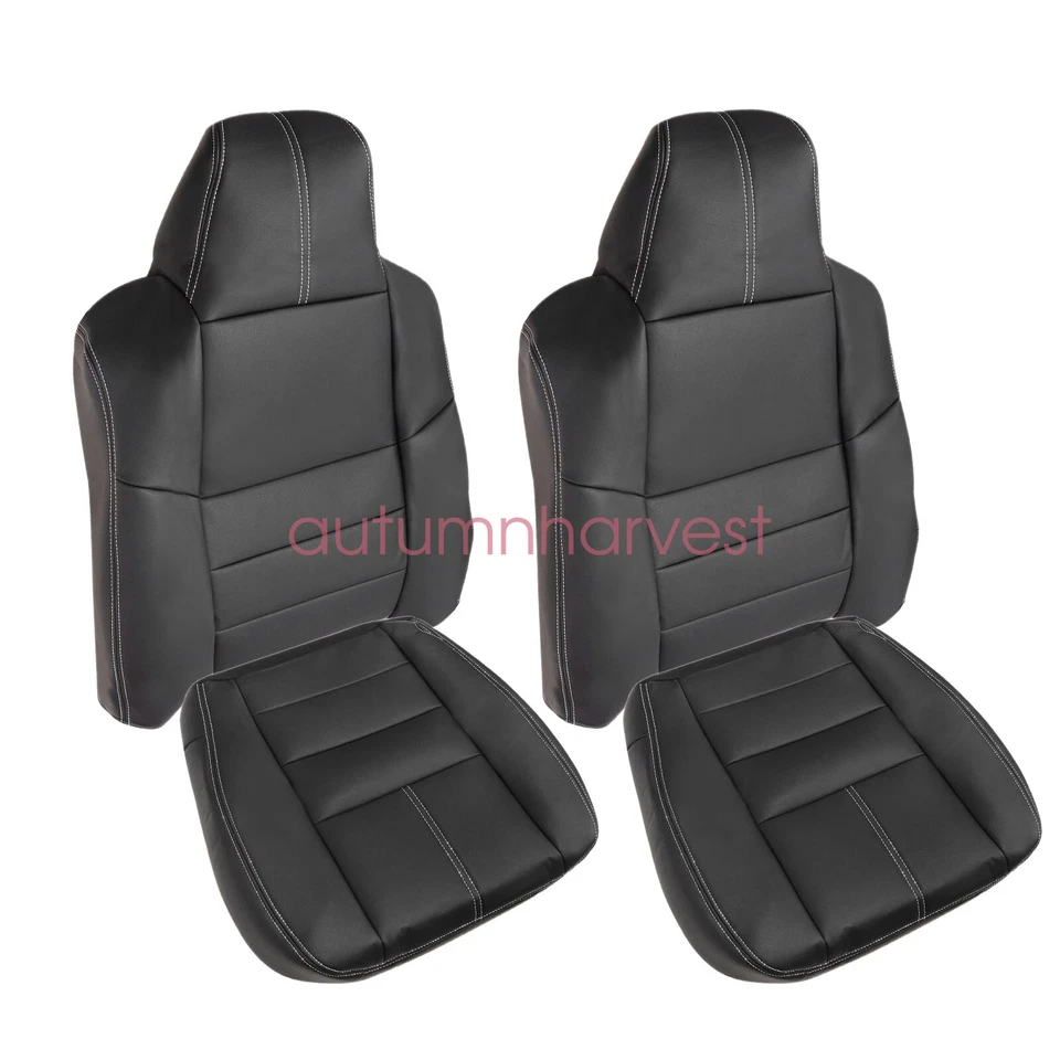 For 2008 2009 Ford F250 Super Duty Driver & Passenger Back & Bottom Seat Cover - Image 2 of 4