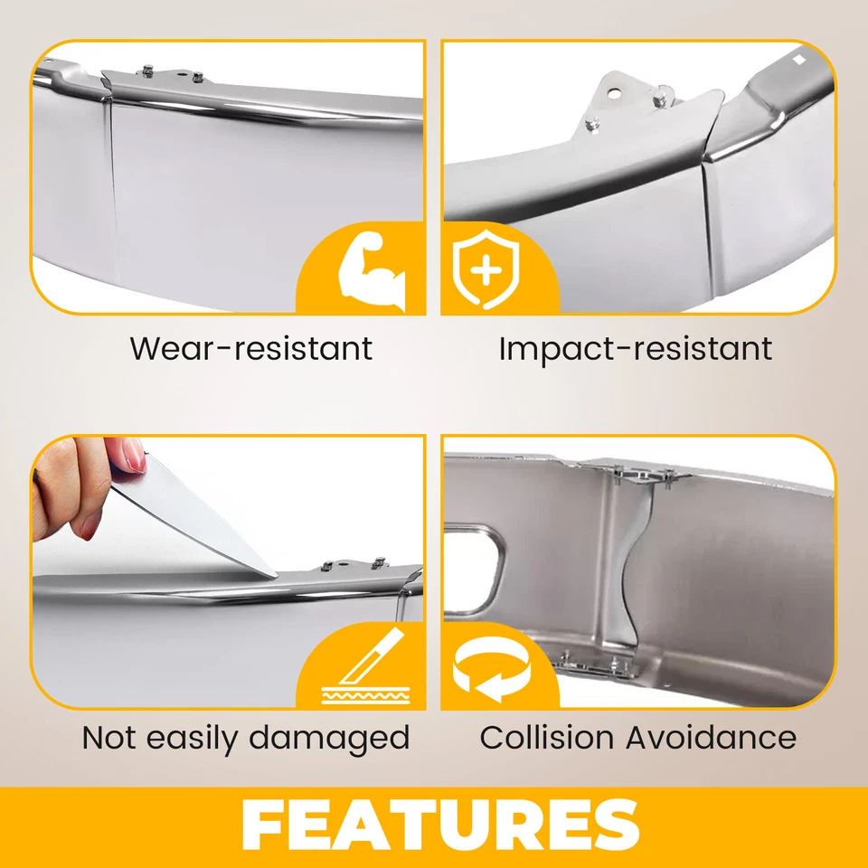 Хромированная крышка переднего бампера для Freightliner M2 106 112 бизнес-класса 2003-2021 - Изображение 4 из 4