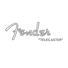 Telecaster Headstock Waterslide Decal 50s Style Black Outline for Guitars NEW