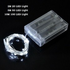 2050100 Led String Fairy Lights Copper Wire Battery Powered Waterproof New Us 2050100 Led String Fairy Lights Copper Wire Battery Powered Waterproof New Us