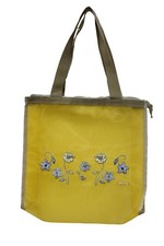 Borsa a mano o da spalla mare donna gialla Billabong casual moda trasparente zip