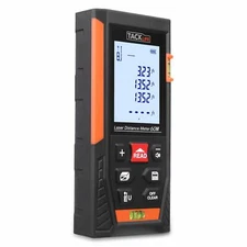 Tacklife HD60 Classic Laser Measure 196Ft M/In/Ft Mute Laser Distance Meter with