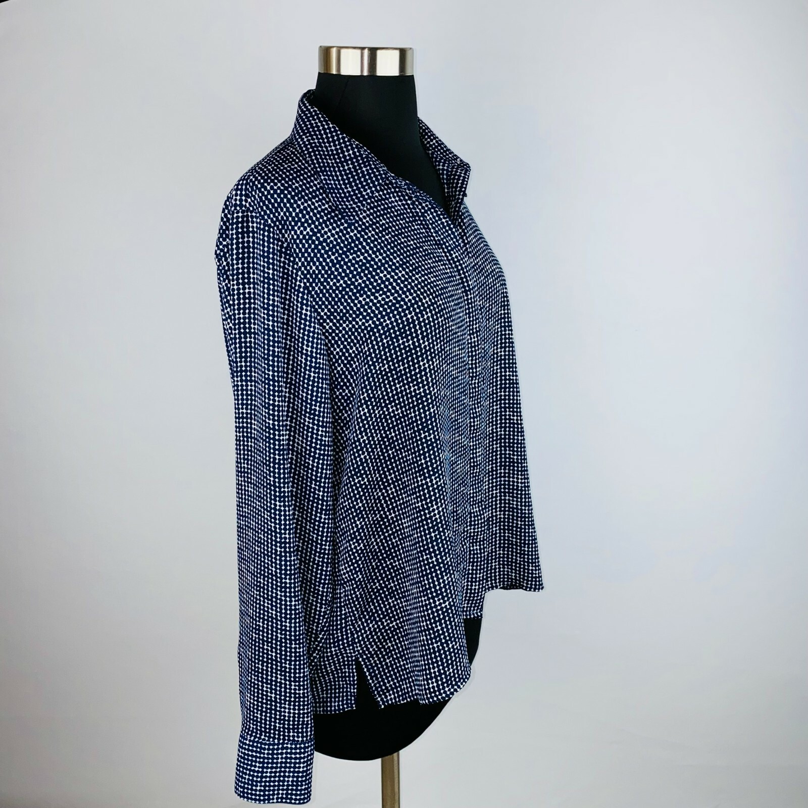 Chaps Top Womens Allover Tiny Unique Geometric Ci… - image 5