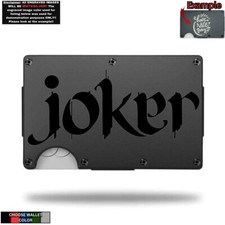 Joker Suicide Squad Laser Engraved Onto An Metal Wallet