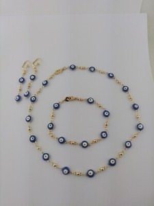 Authentic Gold Plated Evil Eye Set