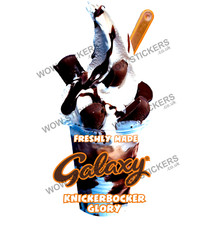 Eiswagen Aufkleber Galaxy Chocolate Knickerbocker Glory Trailer KBG Decal