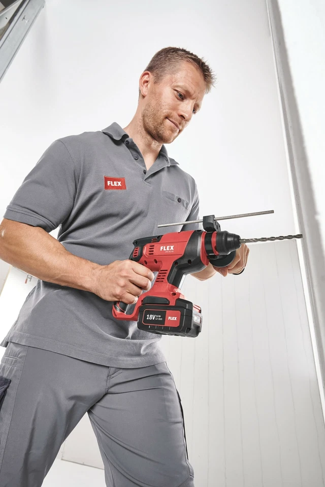 Flex Akku-Kombi-Bohrhammer CHE 18.0-EC + 2x Akku 5.0 Ah +Akku-Gebläse BW 18.0-EC - Bild 2 von 4