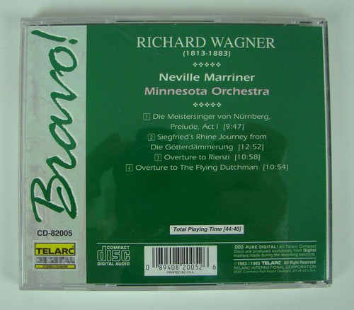 Wagner: Overtures & Preludes (Flying Dutchman, Rienzi, etc.)~ Minnesota/Marriner - Picture 2 of 4