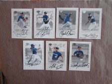 7 DIFFERENT 1996 LEAF SIGNATURE EXTENDED AUTOGRAPHS CARDS TORONTO BLUE JAYS