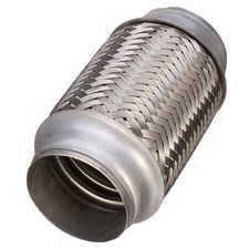 2.5" x 6" Inch Exhaust Flex Flexi 100% stainless inc ends Flexipipe 63mm x 153mm
