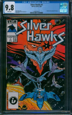 Silver Hawks #1 (1987)   CGC 9.8 WHITE Pages   1st Comic Appearance! Marvel