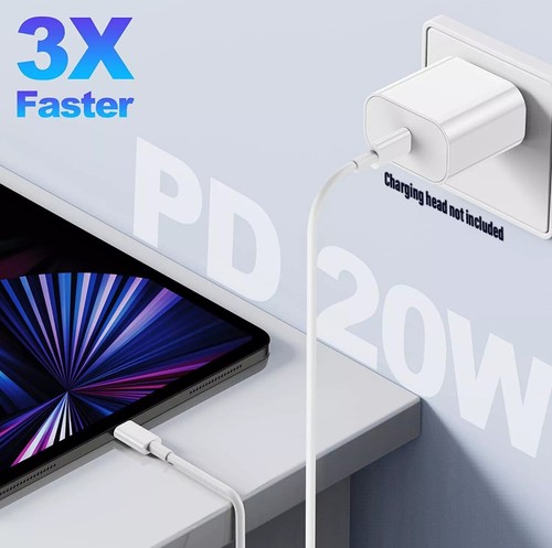 6 Ft Universal USB-C to USB-C Charging/Data Cable, 20W Fast Charging Cord. - Picture 11 of 12