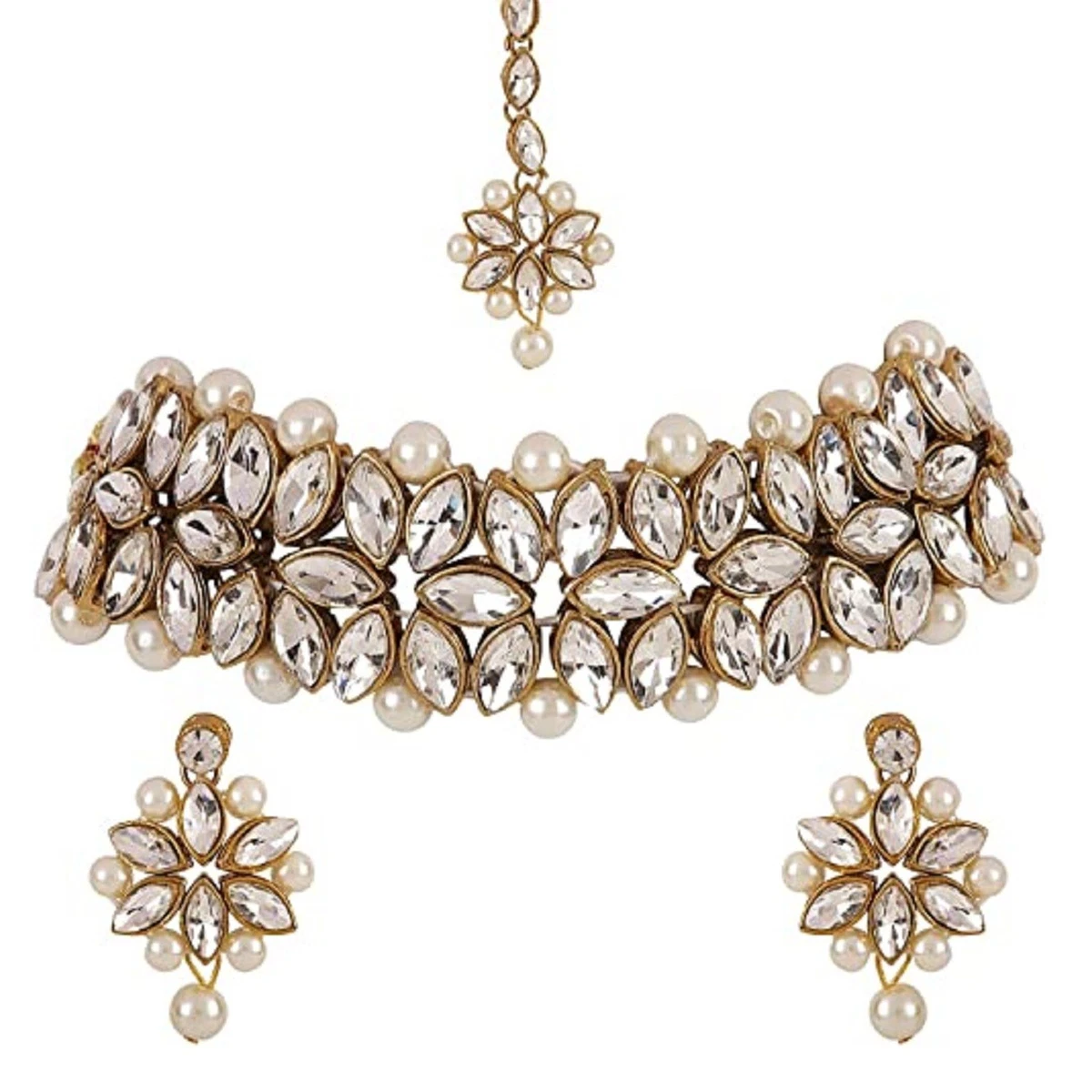 Choker necklace traditional best sale kundan