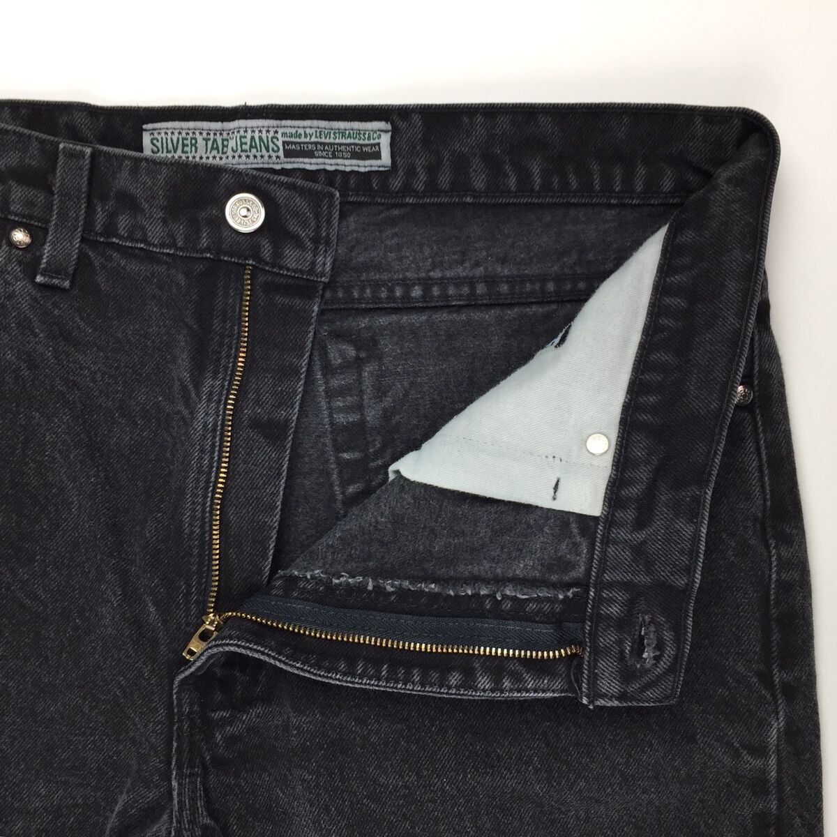 Vintage Levi's Men's Black SilverTab Jeans W36 L32 Made USA Vintage Levi's Men's Black SilverTab Jeans W36 L32 Made USA