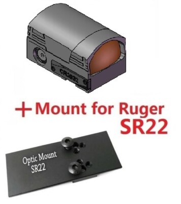 ADE ARES RD3-028 Shake Awake Red Dot+ Optic Mount Plate FOR RUGER SR22 Handgun