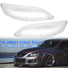 Clear Headlamp Headlight Lens Cover Front Left Right Fit For 2003-2008 Mazda 6 Clear Headlamp Headlight Lens Cover Front Left Right Fit For 2003-2008 Mazda 6