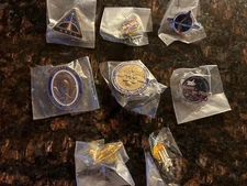NASA Memorabilia Metal Hat and Label Pins - NEW - Own a piece of history!