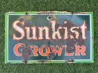 Vintage Sunkist Grower Porcelain Sign