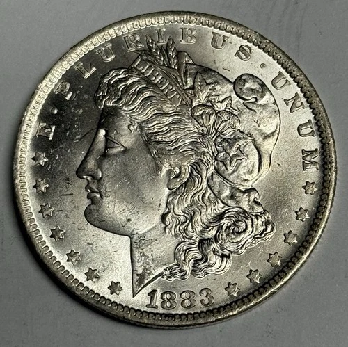 GEM BU 1883-O Morgan Silver Dollar (Blast White, All Original), U.S. $1 Coin