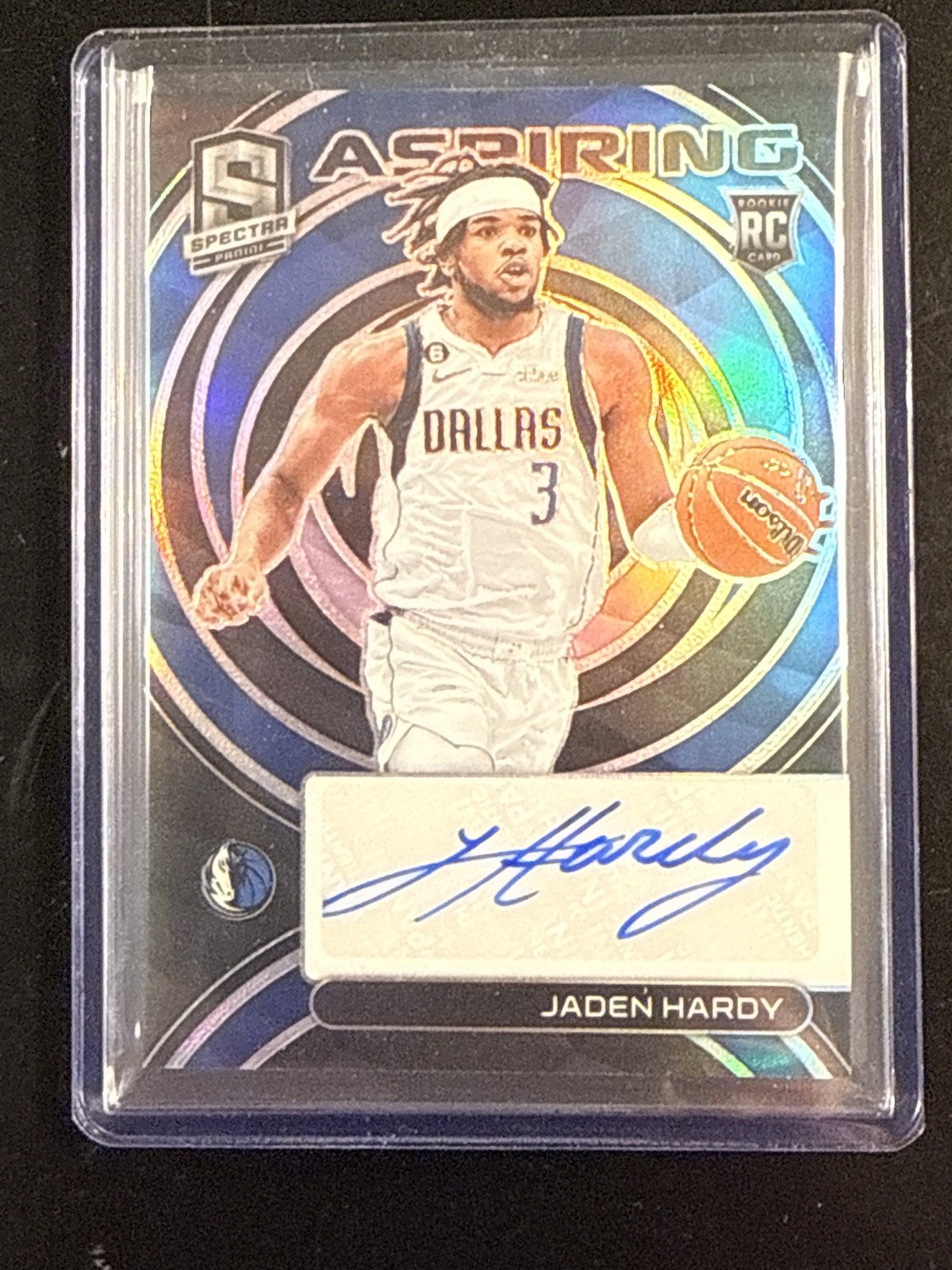 2022-23 Panini Spectra - Aspiring Autographs Jaden Hardy #AA-JHD /99 (AU, RC)