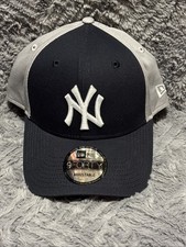 New Era 9FORTY- New York Yankees Navy Blue Grey Adjustable MLB Baseball Cap