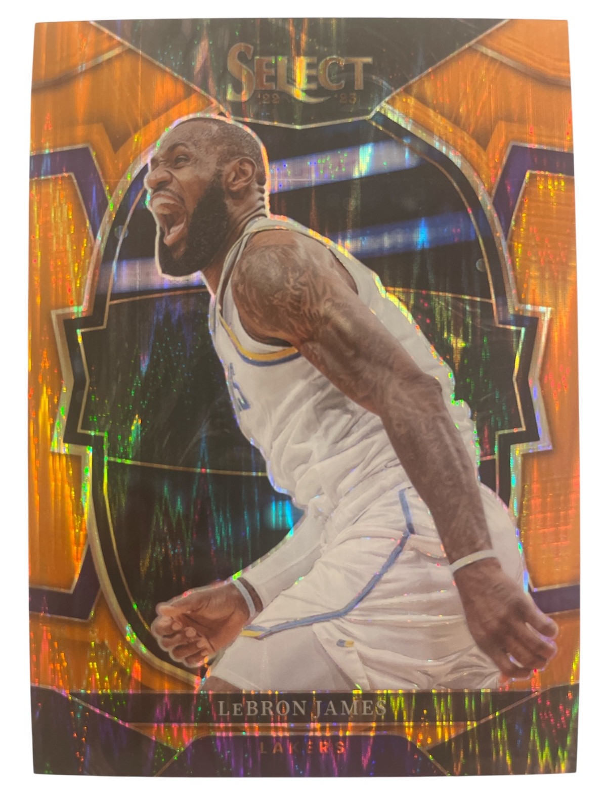 2022-23 Panini Select Orange Flash Lebron James Concourse #26 Lakers