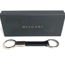 BVLGARI Key Holder Key Ring Black from JAPAN