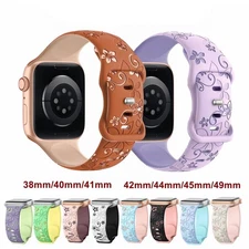 Silicone Band Strap for Apple Watch 10 9 8 7 6 5 4 SE iWatch 41/42/44/45/46/49mm