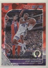 2019 Panini NBA Hoops Premium Stock Red Cracked Ice Prizm Kent Bazemore #4 05nu
