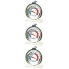 3 stücke Edelstahl großes Zifferblatt Kühlschrank Gefrierfach Thermometer