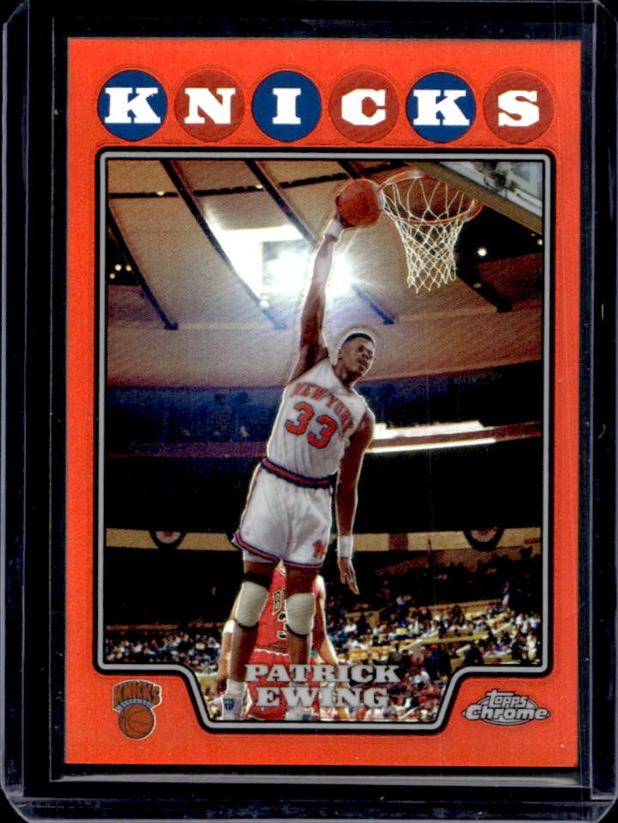 2008-09 Topps Chrome Patrick Ewing Refractor Orange #/499 Knicks