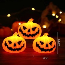 Halloween Pumpkin LED Light Jack O Lantern Decoration Indoor Outdoor Party Set