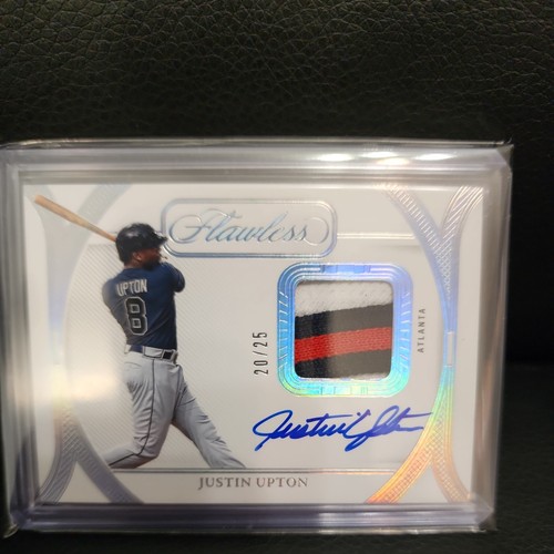 Justin Upton - 2024 Panini Flawless Prime Game-Used Patch Auto /25 - Braves
