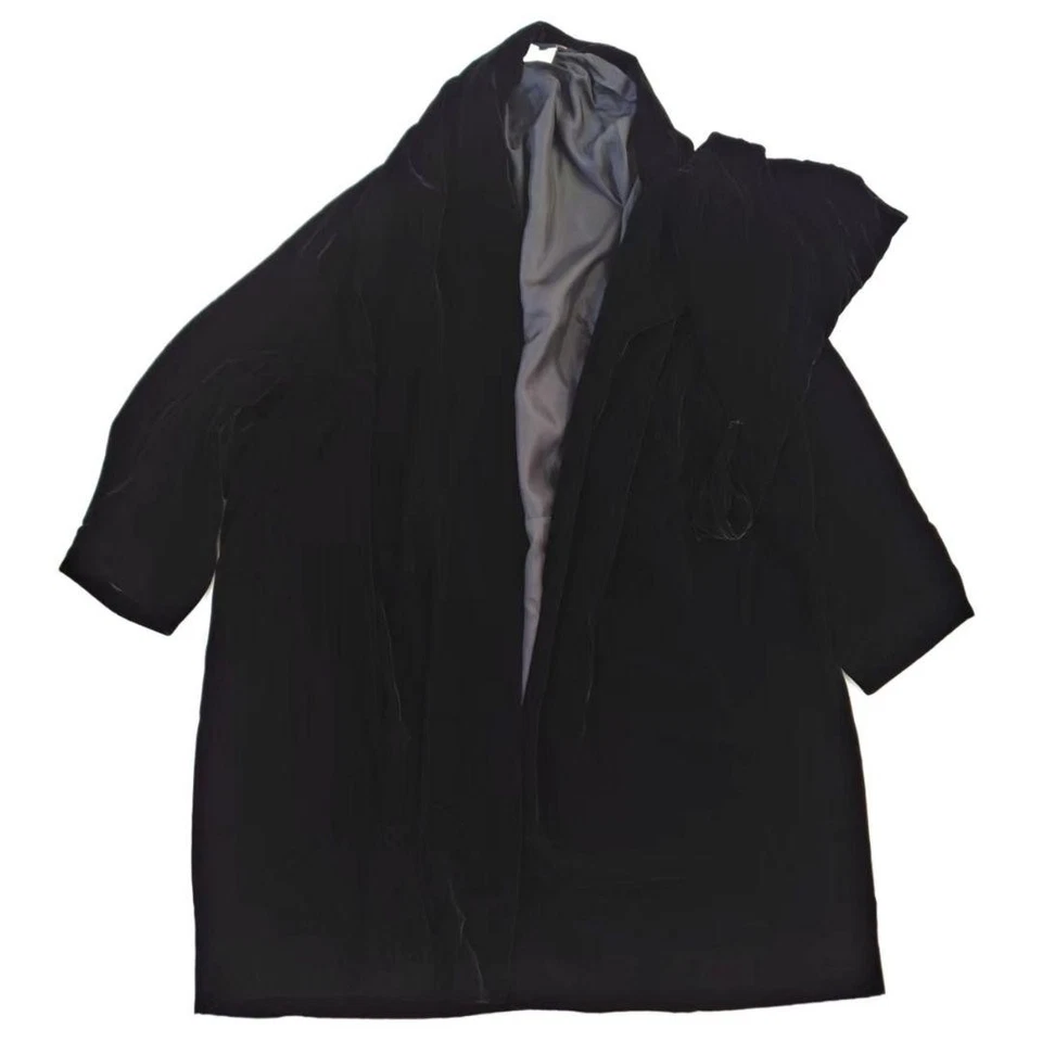 BATA MODIFICADA DE TERCIOPELO RAYÓN PREMIUM PERÍODO PUNK CHIC COMME DES GARCONS 91AW USADA Foto 3 de 4