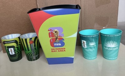FIFA World Cup 2026 Popcorn Bucket & 2 Casamigos & 2 Buchanan s Cups Levi s  